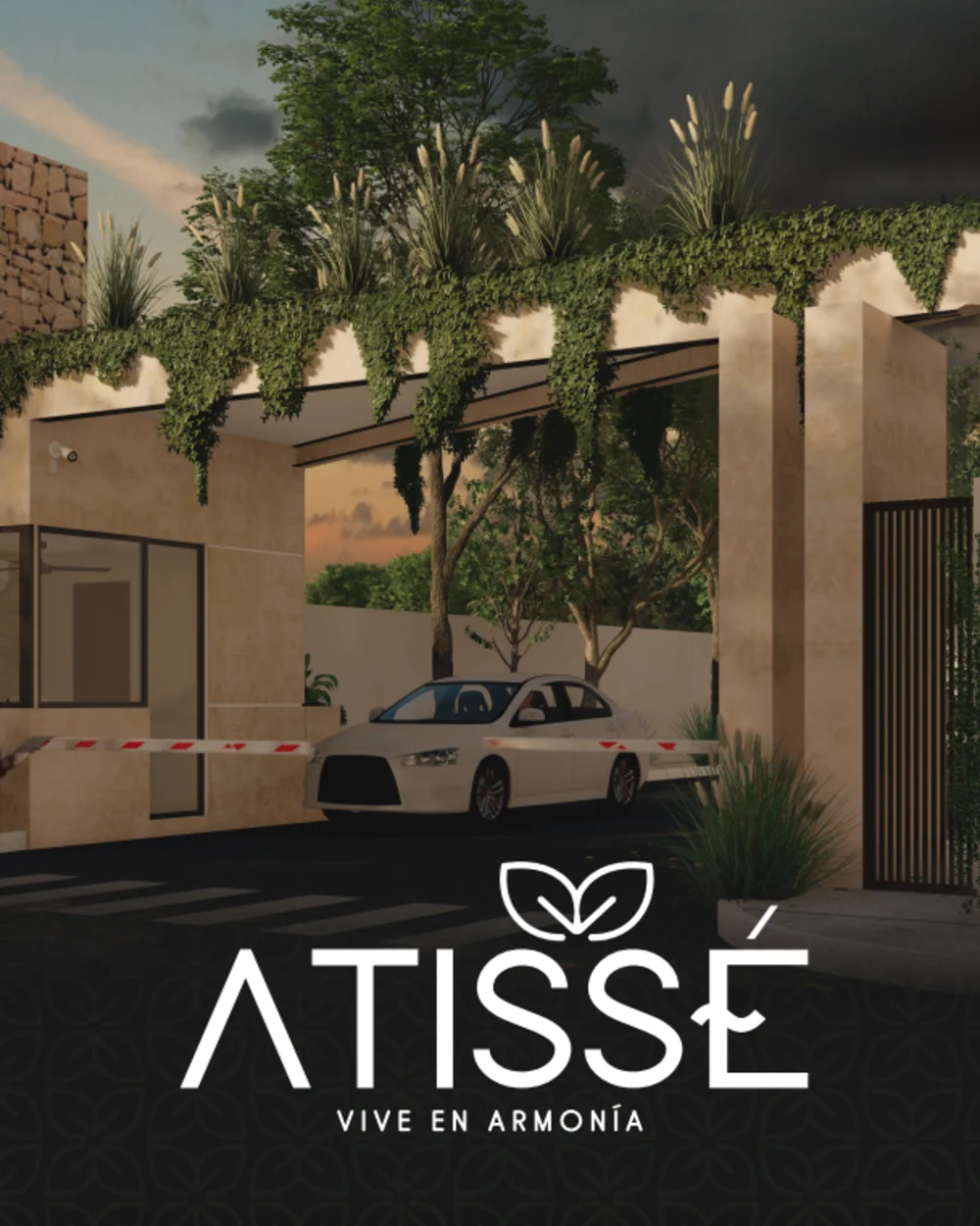 Atissé — Identidad y key visual para vivienda residencial.